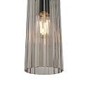 Luminaria colgante MIELLA E27 IP20, color humo regulable