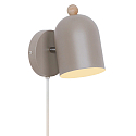 Luminaria de pared GASTON E27 IP20, pardo 