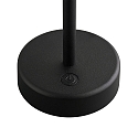 Nordlux L�mpara de mesa a pilas ELLEN TO-GO sin cargador, con IP estaci�n de recarga IP44, mate, negro regulable