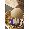 Nordlux battery table lamp ELLEN TO-GO without charger, with IP charging station IP44, beige, mat dimmable