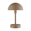 Nordlux L�mpara de mesa a pilas ELLEN TO-GO sin cargador, con IP estaci�n de recarga IP44, marr�n, mate regulable