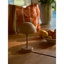 Nordlux L�mpara de mesa a pilas ELLEN TO-GO sin cargador, con IP estaci�n de recarga IP44, marr�n, mate regulable