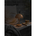 Nordlux L�mpara de mesa a pilas ELLEN TO-GO sin cargador, con IP estaci�n de recarga IP44, marr�n, mate regulable