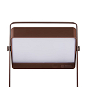 Nordlux L�mpara solar recargable SAULIO ajustable, con asa, resistente al aire marino IP44, marr�n, mate regulable