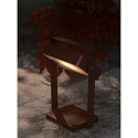 Nordlux L�mpara solar recargable SAULIO ajustable, con asa, resistente al aire marino IP44, marr�n, mate regulable