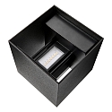 Nordlux Luminaria de pared MILDA KUBI UP/DOWN IP44, negro 