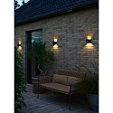 Nordlux Luminaria de pared MILDA KUBI UP/DOWN IP44, negro 