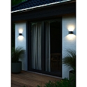 Nordlux Luminaria de pared MILDA UP/DOWN IP44, antracita 