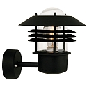 Luminaria de pared para exteriores VEJERS E27 IP54, negro