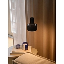 Nordlux Luminaria colgante MATIS E27 IP20, negro regulable