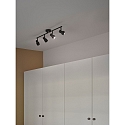 Nordlux Luminaria de techo BOSTON de 4 llamas GU10 IP20, negro regulable