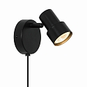 Luminaria de pared BOSTON GU10 IP20, negro 