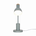 Luminaria de mesa DEVONE  E27 IP20, verde polvoriento 