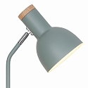 Luminaria de mesa DEVONE  E27 IP20, verde polvoriento 