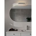 Luminaria de pared CAVARA IP44, negro regulable