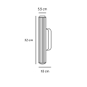 Luminaria de pared VIRELLE 32 IP44, negro regulable