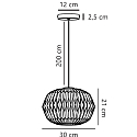 Nordlux Luminaria colgante AVIANA E27 IP20, blanco regulable