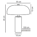 Nordlux Luminaria de mesa GABRIELLE E14 IP20, cromo 