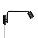 Luminaria de pared EXPLORE LONG GU10 IP20, negro 