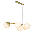 Luminaria colgante LILLY de 5 llamas E14 IP20, lat�n regulable