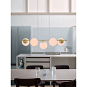 Nordlux Luminaria colgante LILLY de 5 llamas E14 IP20, lat�n regulable