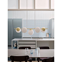 Nordlux Luminaria colgante LILLY de 5 llamas E14 IP20, lat�n regulable