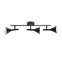 Nordlux Luminaria de techo KELVIS de 3 llamas GU10 IP20, negro regulable