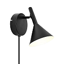 Luminaria de pared KELVIS GU10 IP20, negro 