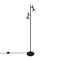 Luminaria de pedestal KELVIS GU10 IP20, negro 