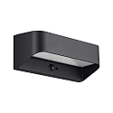 L�mpara solar de pared MARCELLIO con sensor IP54, negro 
