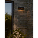 L�mpara solar de pared MARCELLIO con sensor IP54, negro 