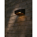 L�mpara solar de pared MARCELLIO con sensor IP54, negro 
