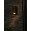 Nordlux Luminaria de pared para exteriores CLARINI E27 IP54, seaside negro regulable