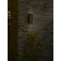 Nordlux Luminaria de pared para exteriores CLARINI E27 IP54, seaside negro regulable