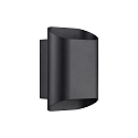 Nordlux Luminaria de pared para exteriores NICO 22 ROUND MAXI GU10 IP54, negro regulable