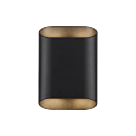Nordlux Luminaria de pared para exteriores NICO 22 ROUND MAXI GU10 IP54, negro regulable