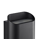 Nordlux Luminaria de pared para exteriores NICO 22 ROUND MAXI GU10 IP54, negro regulable