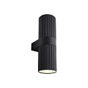 Luminaria de pared para exteriores KYKLOP RIPPLE MAXI Arriba-Abajo, con portal�mpara E27 IP54, negro