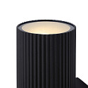 Nordlux Luminaria de pared para exteriores KYKLOP RIPPLE MAXI Arriba-Abajo, con portal�mpara E27 IP54, negro