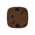 Nordlux Luminaria de techo para exteriores SIDARA angular, perforado, resistente al aire marino E27 IP54, seaside marr�n met�lico