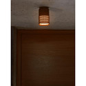 Nordlux Luminaria de techo para exteriores SIDARA angular, perforado, resistente al aire marino E27 IP54, seaside marr�n met�lico