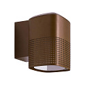 Nordlux Luminaria de pared para exteriores SIDARA E27 IP54, seaside marr�n met�lico regulable