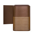 Nordlux Luminaria de pared para exteriores SIDARA E27 IP54, seaside marr�n met�lico regulable
