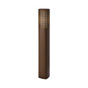 Luminaria para balizas SIDARA 95 E27 IP44, seaside marr�n met�lico regulable