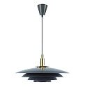 Luminaria colgante BRETAGNE 38 G9 IP20, gris regulable