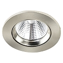 Nordlux Nordlux LED Recessed Downlight FREMONT IP23, � 8.5cm, 5.5W 2700K 345lm 36�, swiveling 12�, brushed steel