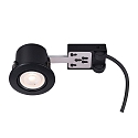Nordlux recessed luminaire MIXIT PRO GU10 IP23, black matt dimmable