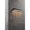 design for the people by Nordlux Luminaria de pared para exteriores FRONT 36 IP44, negro 