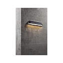 design for the people by Nordlux Luminaria de pared para exteriores FRONT 36 IP44, negro 