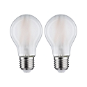 Paulmann Filamento luminoso en forma estándar STANDARD LED A60 juego de 2 E27 7W 806lm 2700K CRI >80 